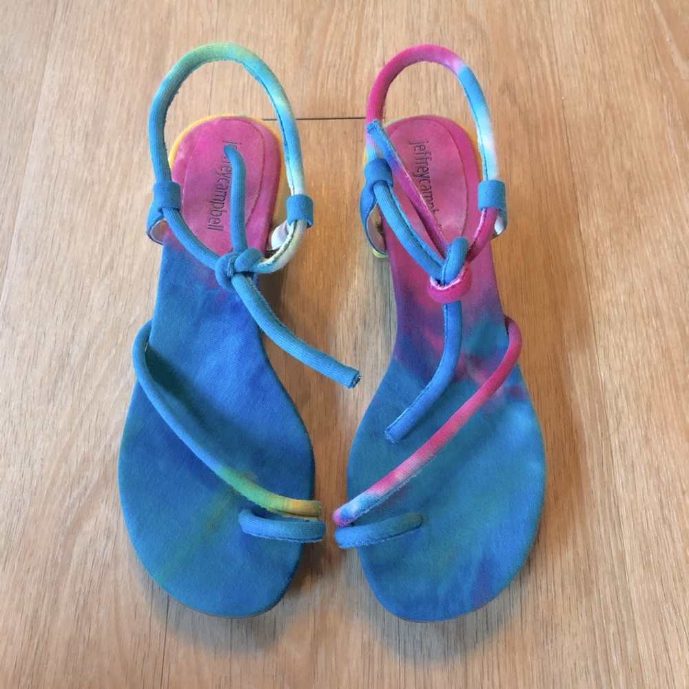 Jeffrey Campbell Tie Dye Sandals